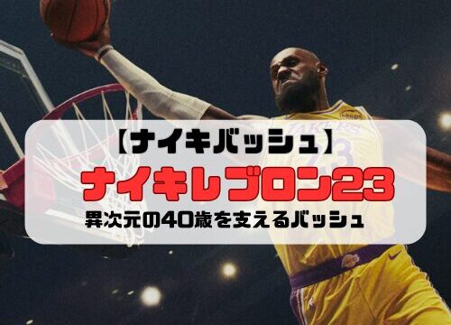 【ナイキバッシュ】ナイキレブロン23の紹介「異次元の40歳を支えるバッシュ」