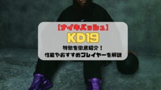 【ナイキバッシュ】KD19の特徴を徹底紹介！性能やおすすめプレイヤーを解説