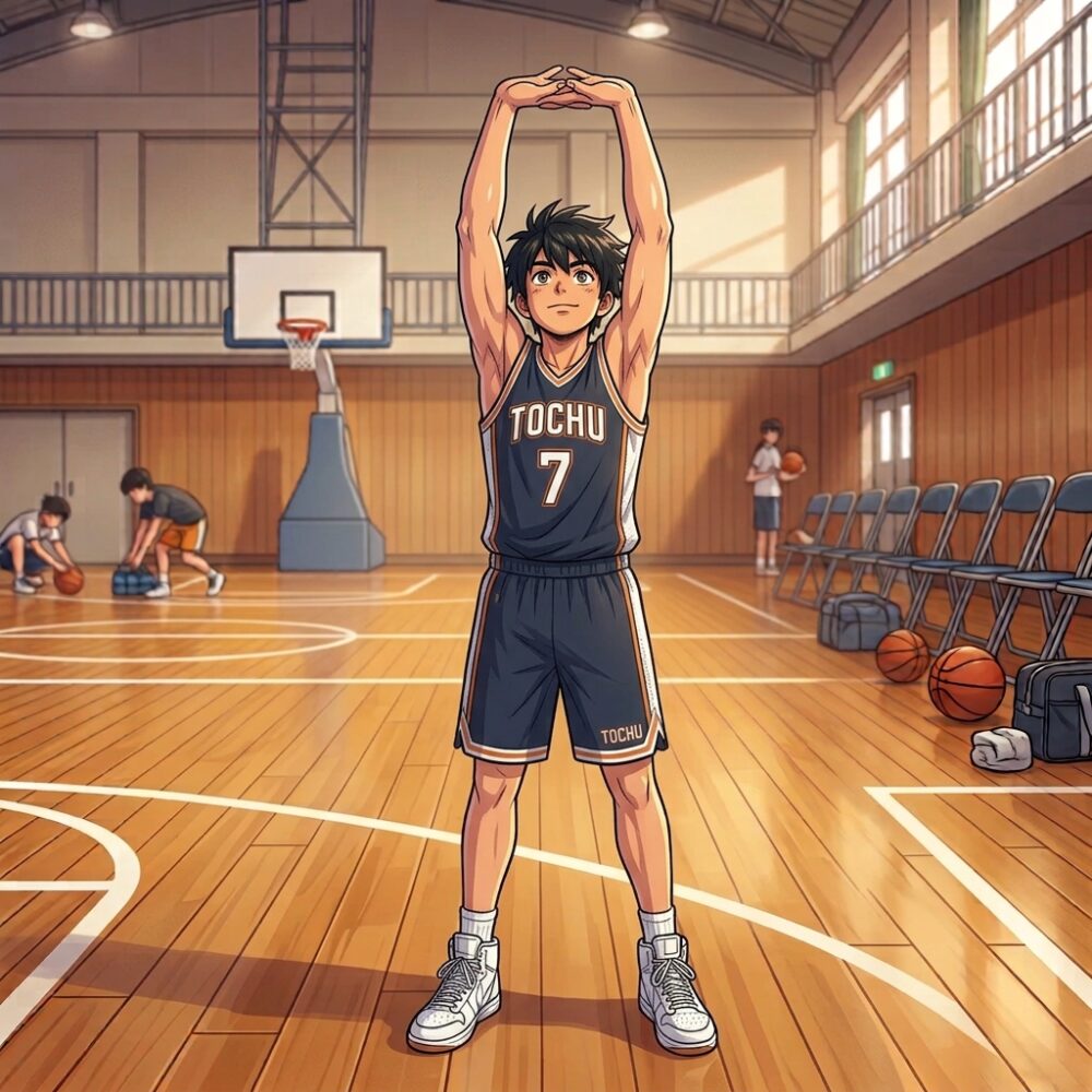 ストレッチなどのケアを行う ストレッチなどのケアを行う